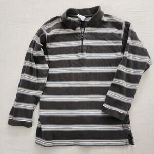 Vintage Oshkosh Olive Striped Long Sleeve kids 7